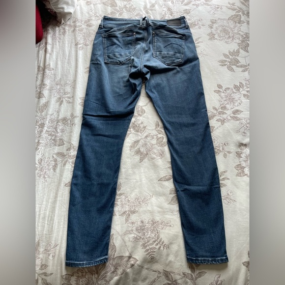 G-Star Raw Lynn Mid Super Skinny Jeans 32 Blue Stretch Streetwear Casual - Picture 2 of 14